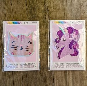 2 MINE2DESIGN Patches for Girls NWT